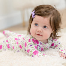 Load image into Gallery viewer, Sweet Purple Flowers Convertible Romper