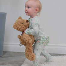 Load image into Gallery viewer, Mint Butterfly Daisy Bamboo Ruffle Baby Footie
