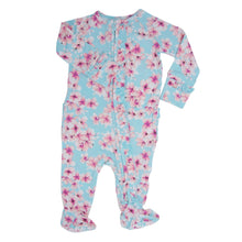 Load image into Gallery viewer, Pretty Pink Floral Ruffle Footie