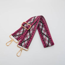 Load image into Gallery viewer, Geometric Diamond Woven Adjustable Canvas Strap