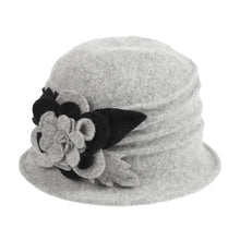 Load image into Gallery viewer, Boiled Wool Pleated Cap 7556 Hat Winter