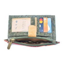 Load image into Gallery viewer, Flowers and Butterflies Cork Wallet BAG-2097