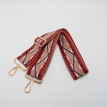 Load image into Gallery viewer, Geometric Diamond Woven Adjustable Canvas Strap