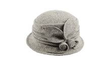 Load image into Gallery viewer, Boiled Wool Ribbed Cloche 7549 Hat Winter