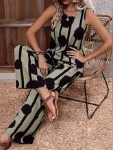 Load image into Gallery viewer, Summer Striped Polka Dot Sleeveless Top and Trouser - Sold Separately