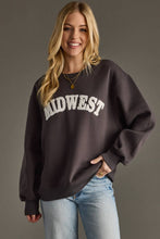 Load image into Gallery viewer, Dk. Gray &amp; White Midwest Sweatshirt