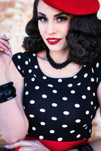 Load image into Gallery viewer, Boat Neck Top in Polka Dots