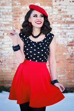 Load image into Gallery viewer, Boat Neck Top in Polka Dots