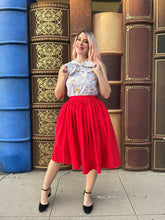 Load image into Gallery viewer, Peggy Swing Skirt in Red