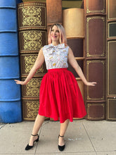 Load image into Gallery viewer, Peggy Swing Skirt in Red
