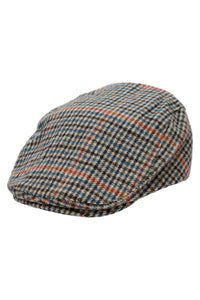 Gun Club Check Wool Viscose Blend Flat Ivy Cap