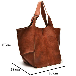 VINTAGE TOTE BAG WITH SPACIOUS STORAGE CAPACITY