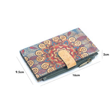 Load image into Gallery viewer, Flowers and Butterflies Cork Wallet BAG-2097