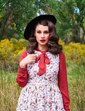Load image into Gallery viewer, Helen Retro Blouse in Cognac