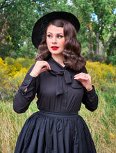 Load image into Gallery viewer, Helen Retro Blouse in Black