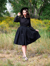 Load image into Gallery viewer, Helen Retro Blouse in Black
