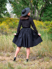 Load image into Gallery viewer, Helen Retro Blouse in Black