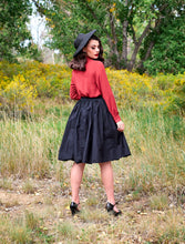 Load image into Gallery viewer, Helen Retro Blouse in Cognac