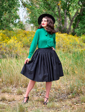 Load image into Gallery viewer, Peggy Swing Skirt in Black