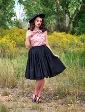 Load image into Gallery viewer, Peggy Swing Skirt in Black