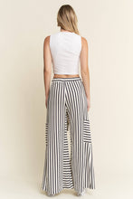 Load image into Gallery viewer, PLUS SIZE - STRIPE WIDE LEG PANTS