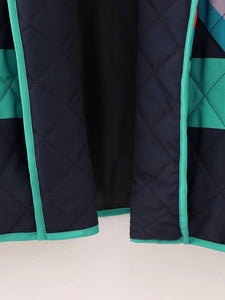 Chic Oversized Retro Quilted Jacket