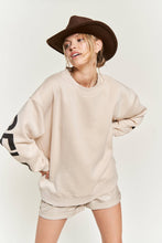 Load image into Gallery viewer, Oversized Sweatshirt - Be Yourself Love Yourself Printed