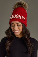 Load image into Gallery viewer, Naughty Knit Pom Hat