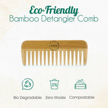 Load image into Gallery viewer, All-Natural Bamboo Comb