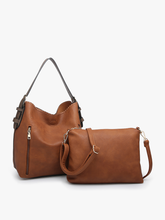 Load image into Gallery viewer, Alexa 2-in-1 Hobo Bag w/Dual Zip Compartments