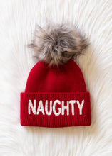 Load image into Gallery viewer, Naughty Knit Pom Hat