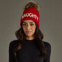 Load image into Gallery viewer, Naughty Knit Pom Hat