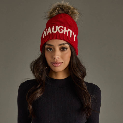 Naughty Knit Pom Hat
