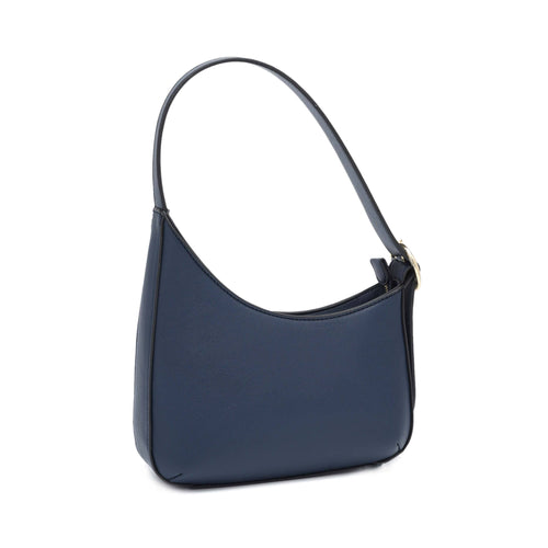 NAVY CHARLOTTE Buckle Handle Shoulder Bag Contemporary Urban Vibe