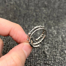 Load image into Gallery viewer, Multi-style Morse Code Stainless Steel Adjustable Ring