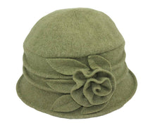Load image into Gallery viewer, Cloche Boiled Wool 7554 Hat Winter