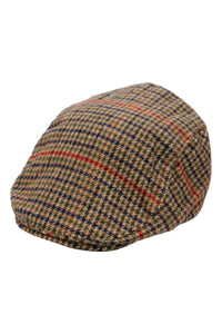 Gun Club Check Wool Viscose Blend Flat Ivy Cap