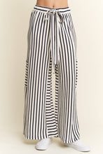 Load image into Gallery viewer, PLUS SIZE - STRIPE WIDE LEG PANTS