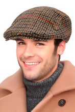 Load image into Gallery viewer, Gun Club Check Wool Viscose Blend Flat Ivy Cap