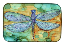 Load image into Gallery viewer, Abstract Dragonfly Dish Drying Mat – Absorbent, Artistic Kitchen Essentials 8967DDM