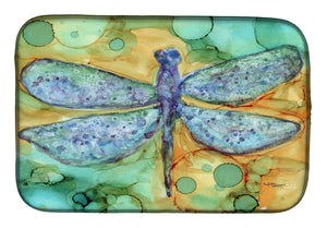 Abstract Dragonfly Dish Drying Mat – Absorbent, Artistic Kitchen Essentials 8967DDM