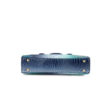 Load image into Gallery viewer, BROWN CROC EMBOSSED OMBRE SHOULDER BAG/SATCHEL