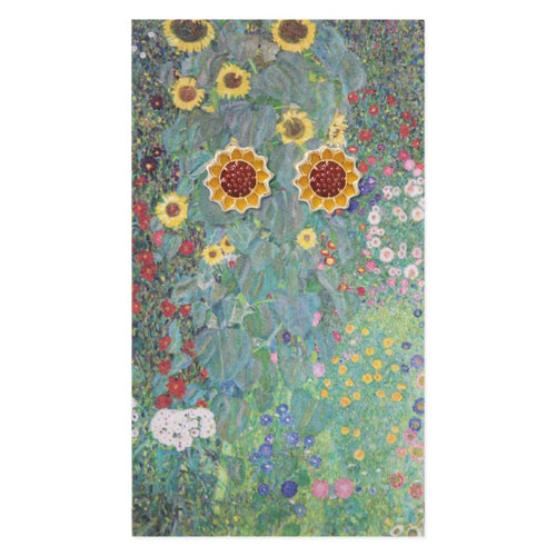 Sunflowers Fine Art Card Gold Post Earrings