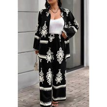 Load image into Gallery viewer, Plus Size Print Button Trim Top and Pant - SOLD SEPARATELY
