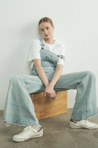 Pants - Aaron & Amber Denim Overalls-$60
