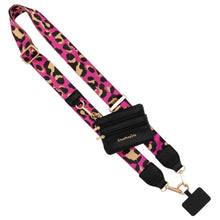 Load image into Gallery viewer, Clip &amp; Go Strap with Pouch - Leopard Collection