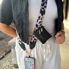 Load image into Gallery viewer, Clip &amp; Go Strap with Pouch - Leopard Collection