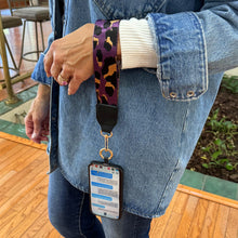 Load image into Gallery viewer, Clip &amp; Go Strap with Pouch - Leopard Collection