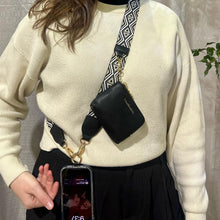 Load image into Gallery viewer, Clip &amp; Go Strap w/RFID Pouch Diamond Pattern