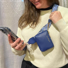 Load image into Gallery viewer, Clip &amp; Go Strap w/RFID Pouch Diamond Pattern
